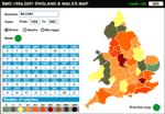 Example surname distribution map